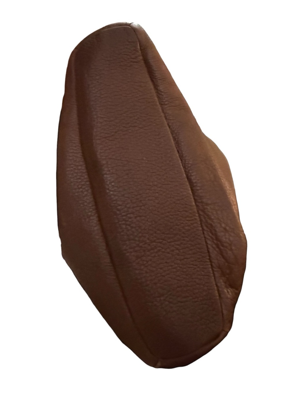 Libaire Brown Leather Shoulder Bag Pebbled Zip Tote Organizer Purse Old Money - Picture 4 of 9